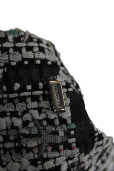 Chanel Women Basic Jacket Black Checked Button Size 40