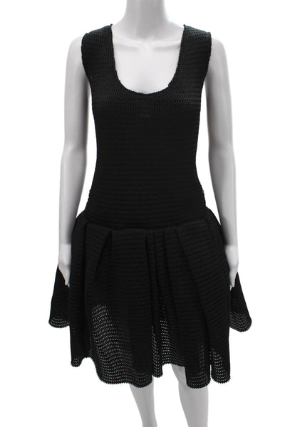 Lanvin Womens Fit & Flare Black Dress Size 42