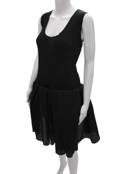 Lanvin Womens Fit & Flare Black Dress Size 42