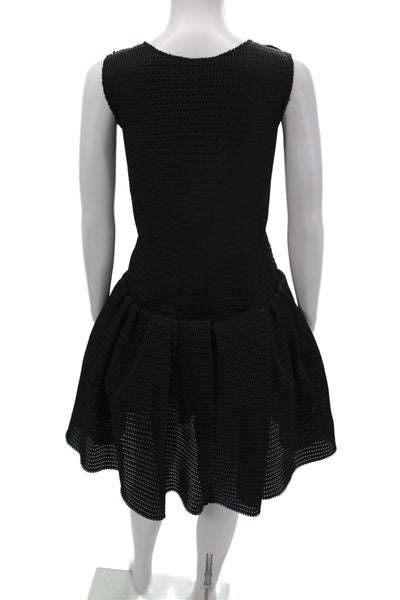 Lanvin Womens Fit & Flare Black Dress Size 42