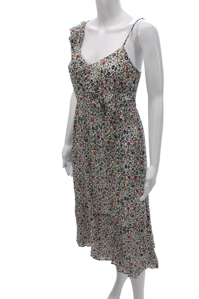 Club Monaco Women A-Line Floral V-Neck Sleeveless Dress Multicolor Size 0