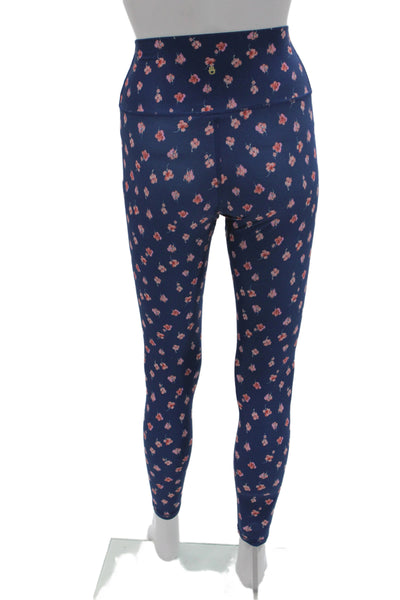 Spiritual Gangster Womens Ankle Floral Blue Leggings Recycled Polyester Size S