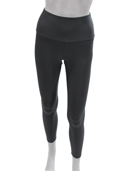 Alo Womens Ankle Leggings Black Synthetic Athleisure Size XS