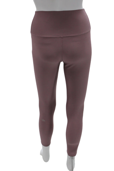 Alo Womens Ankle Leggings Purple Pull On Synthetic Size XS