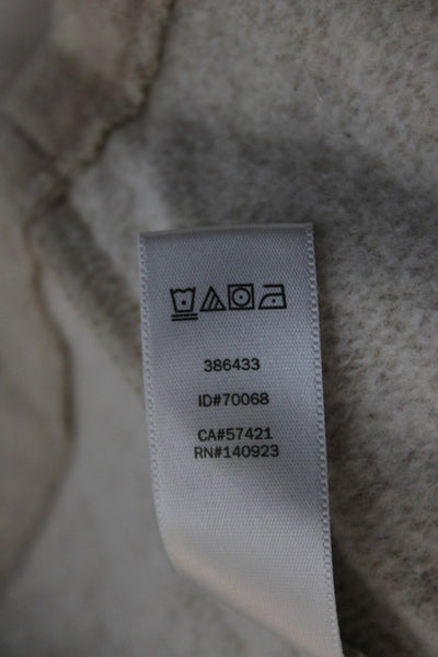 Lou & Grey Women Biker Cotton Zip Jacket Beige Long Sleeve Size XS
