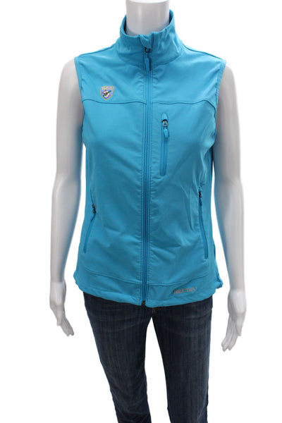 Marmot Womens Blue Windbreaker Vest Sleeveless Zip Closure Size S