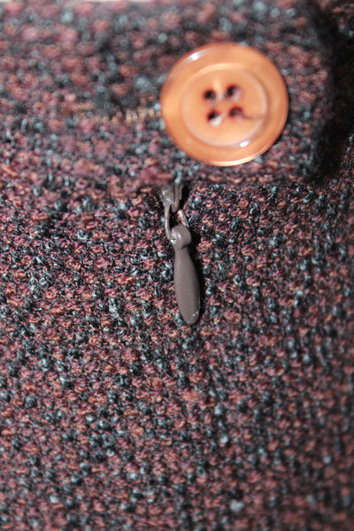 Cinzia Rocca Womens Mini Wool Brown Knee Length Skirt Size 6
