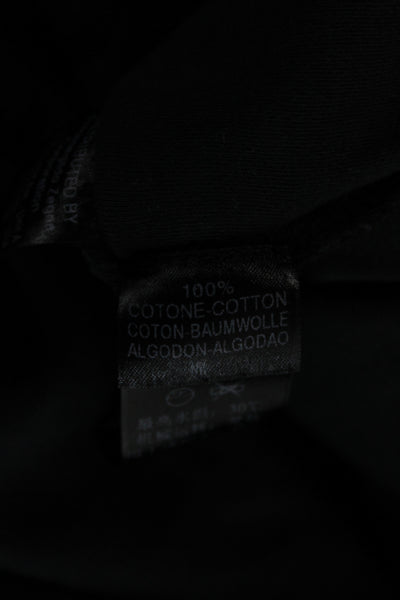 Zegna Sport Men Basic Black Cotton T-Shirt Size XL