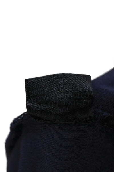 Zegna Sport Mens Basic T-Shirt Blue 100% Cotton Crew Neck Short Sleeve Size XL