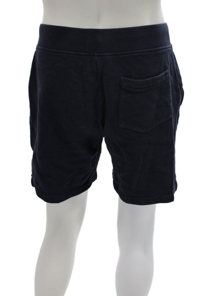 Marc By Marc Jacobs Mens Sweat Shorts Blue Cotton Drawstring Casual Size M