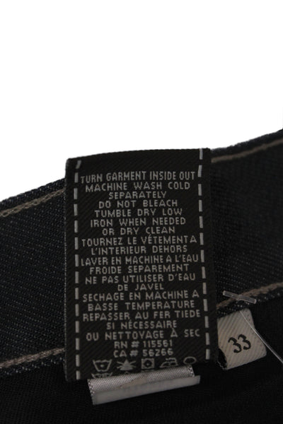 7 For All Mankind Mens Straight Jeans Blue Cotton Size 33