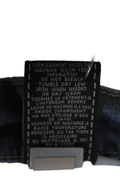 7 For All Mankind Womens Straight Jeans Blue Cotton Size 34