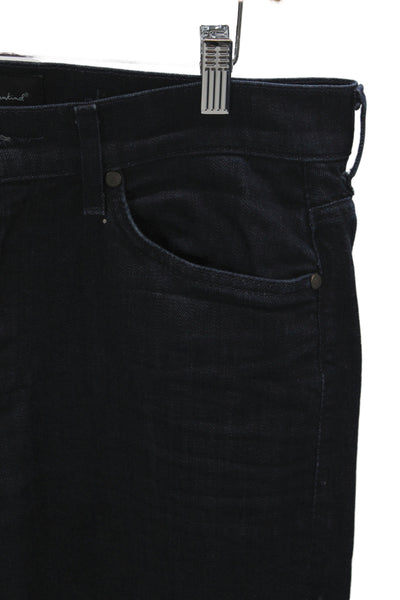 7 For All Mankind Mens Straight Blue Cotton Jeans Size 34