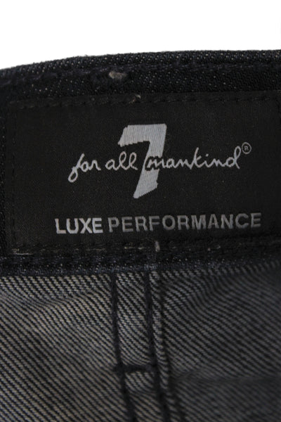 7 For All Mankind Mens Straight Blue Cotton Jeans Size 34
