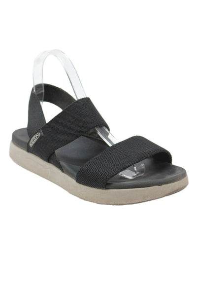 Keen Womens Canvas Ankle Style Sandals Black Size 9.5