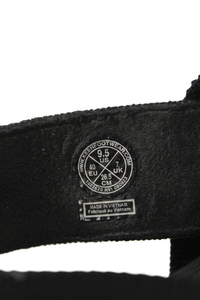 Keen Womens Canvas Ankle Style Sandals Black Size 9.5