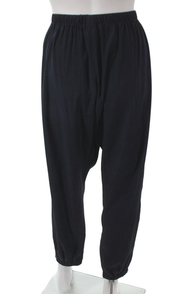 Maria + Cornejo Womens Harem Pants Black Silk Pull On Minimalist Size 14