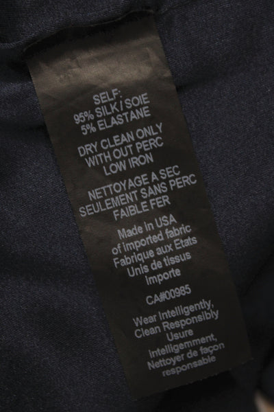 Maria + Cornejo Womens Harem Pants Black Silk Pull On Minimalist Size 14
