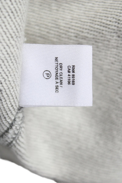 Derek Lam 10 Crosby Womens Jersey Button-Up Gray Cotton Size S
