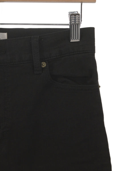 Frame Womens Wide-Leg Black Cotton Jeans Size 28