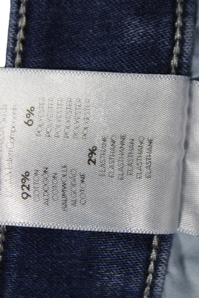Mother Women Cropped Blue Jeans Mid Rise Cotton Inseam 26 Size 29