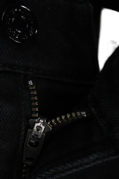 7 For All Mankind Womens Straight Black Cotton Jeans Size 29