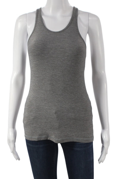 Lululemon Womens Basic Gray Scoop Neck Tank Sleeveless Pullover Size 2