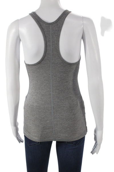 Lululemon Womens Basic Gray Scoop Neck Tank Sleeveless Pullover Size 2