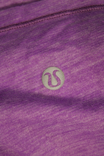 Lululemon Womens Basic Purple Tank Polyester Round Neck Athleisure Size 4
