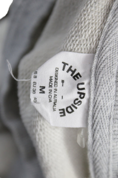 The Upside Womens Gray Organic Cotton Pullover Crewneck Sport Size M