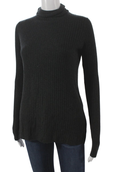 Vince Womens Pullover Turtleneck Sweater Black Long Sleeve Size M