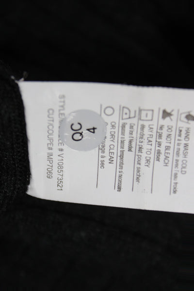 Vince Womens Pullover Turtleneck Sweater Black Long Sleeve Size M