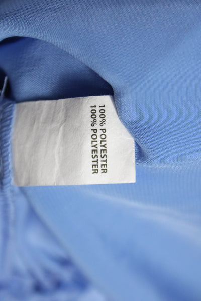 Ramy Brook Women Blue V-Neck Romper 3/4 Sleeve Pullover Size L