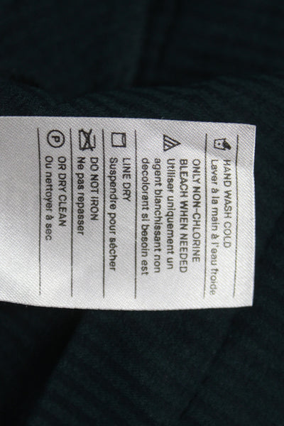 Vince Womens Pleated Green Knee-Length Polyester Skirt Size 6