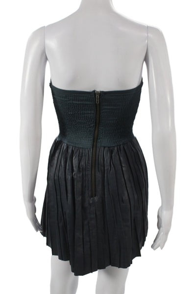 Marc By Marc Jacobs Women Black Striped Mini Dress Sleeveless Size XS