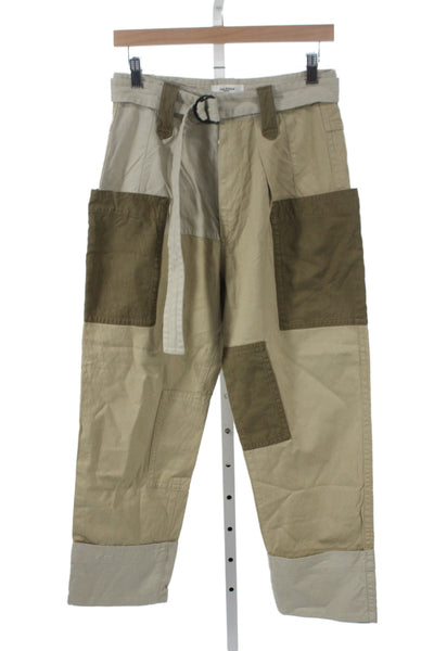 Isabel Marant Etoile Women Cargo Pants Beige Size 38