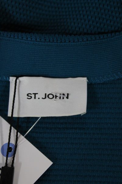 St. John Women Basic Blue Scoop Neck Sleeveless Tank Size XL