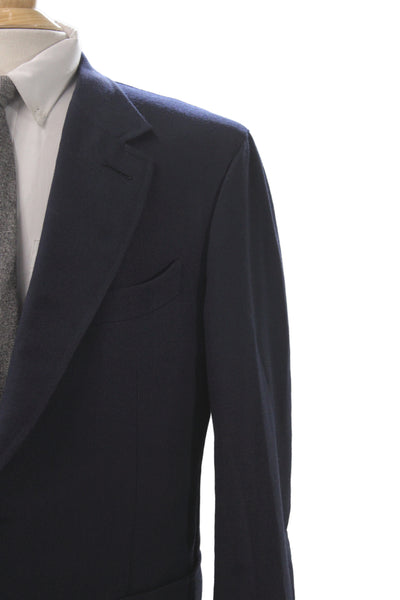 Tom Ford Mens Plaid Blue Wool Blazer Button Closure Big Tall Size 58