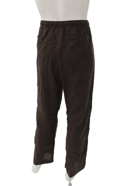 Rag & Bone Mens Casual Brown Linen Drawstring Pants Size XL