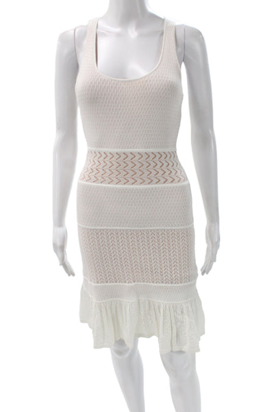 Catherine Malandrino Women Sweater Dress White Mini Size S