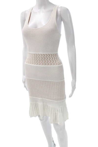 Catherine Malandrino Women Sweater Dress White Mini Size S