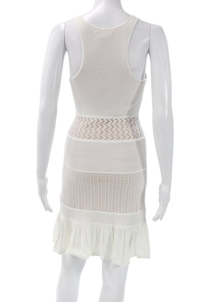 Catherine Malandrino Women Sweater Dress White Mini Size S