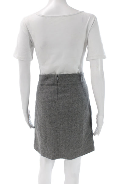 Graham & Spencer Womens Pleated Wool Skort Short Gray Size 6