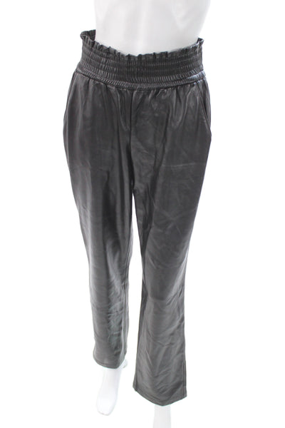 Joie Womens Paperbag Black Pants Pull On Size S