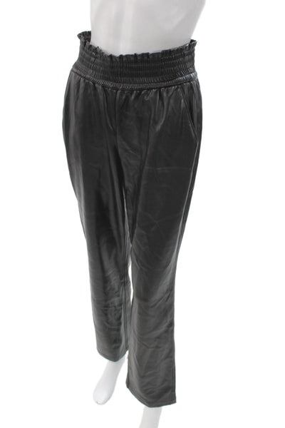 Joie Womens Paperbag Black Pants Pull On Size S