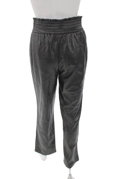 Joie Womens Paperbag Black Pants Pull On Size S