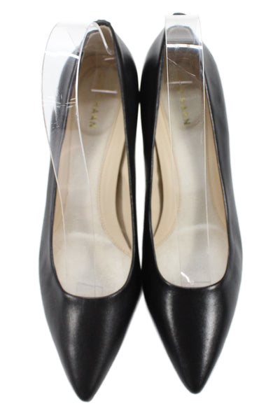 Cole Haan Womens Slip On Stiletto Pointed Toe Leather Pumps Black Size 6.5