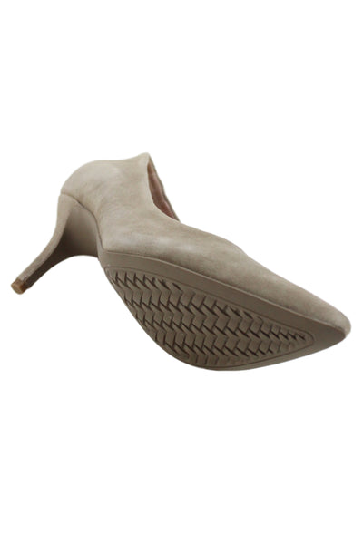 Cole Haan Womens Slip On Stiletto Pointed Toe Suede Pumps Brown Size 6.5