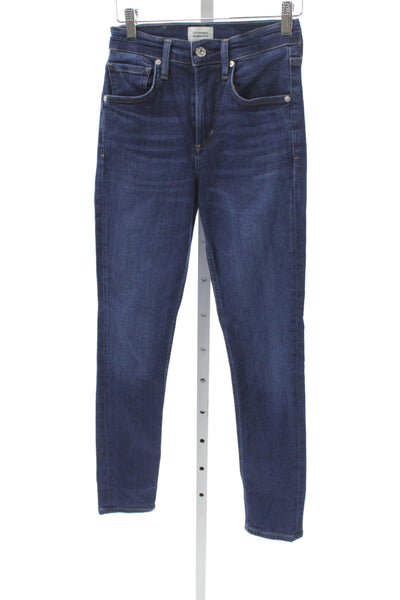 Citizens of Humanity Women Skinny Jeans Blue High Rise Cotton Inseam 27 Size 23