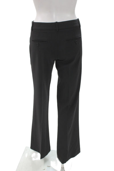 Theory Womens Dress Pants Black Wool Button Inseam 31 Size 0